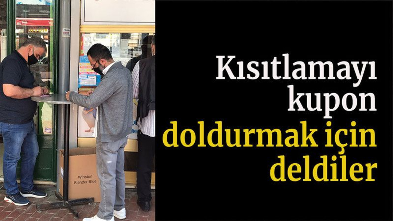 Kısıtlamayı kupon doldurmak için deldiler